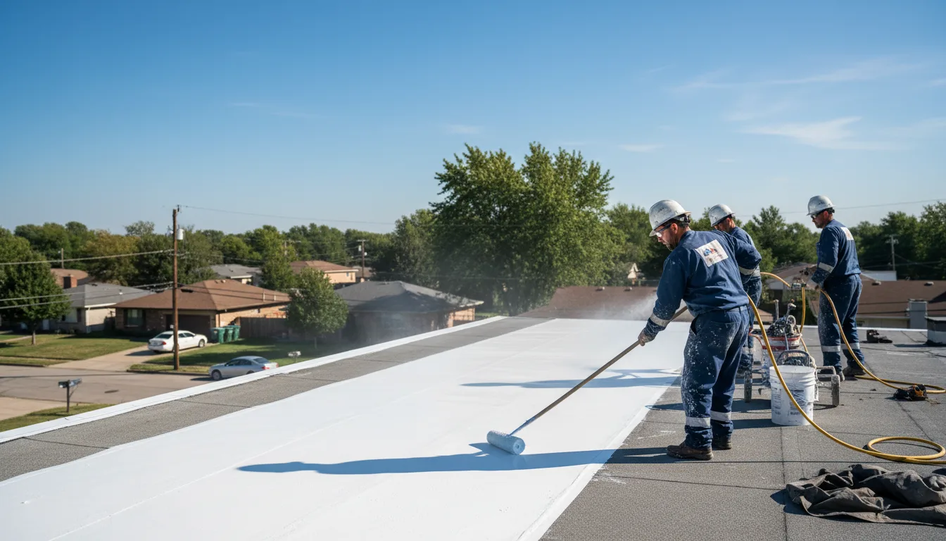 Commercial roof coating in Bangor, MI near me